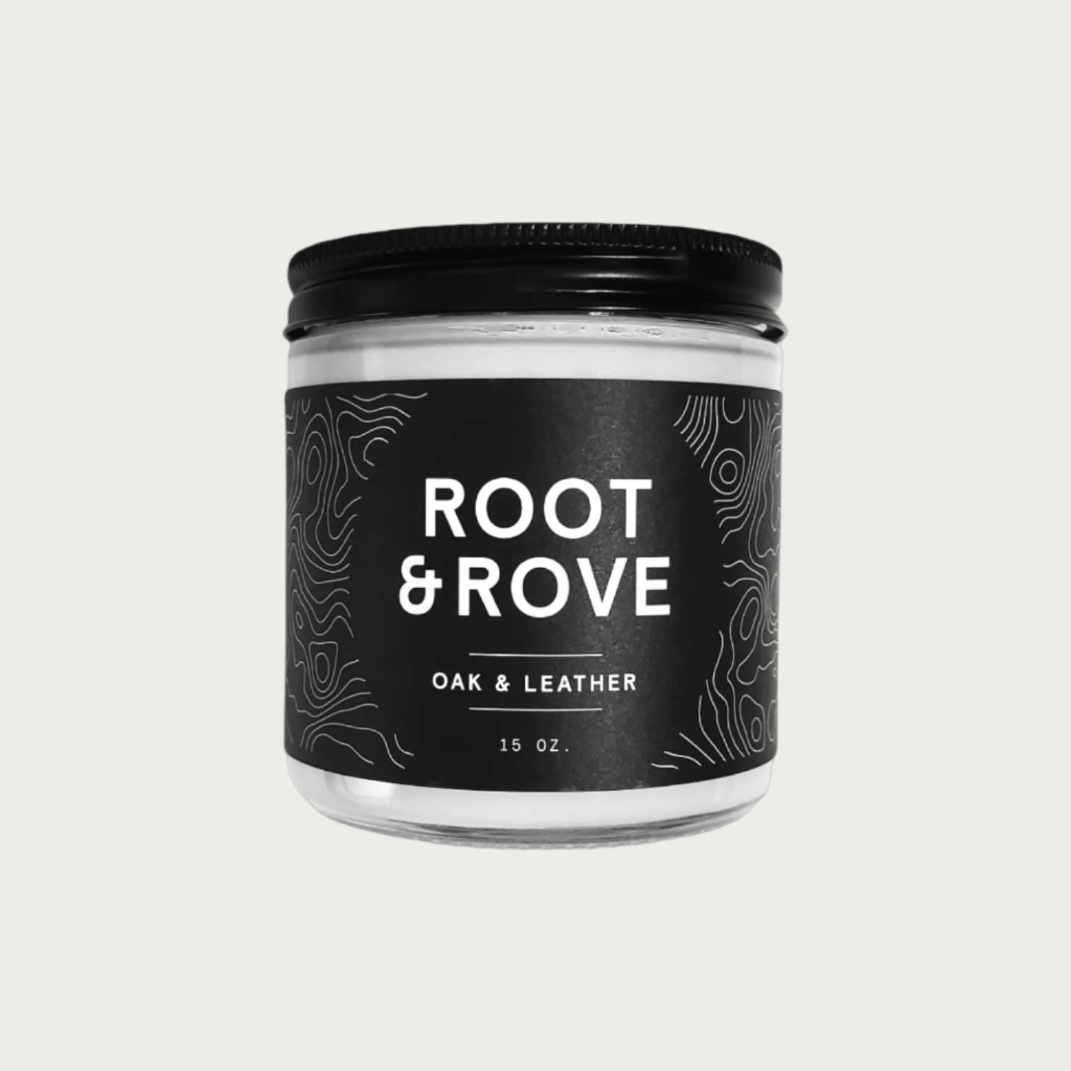 OAK & LEATHER - LARGE CANDLE