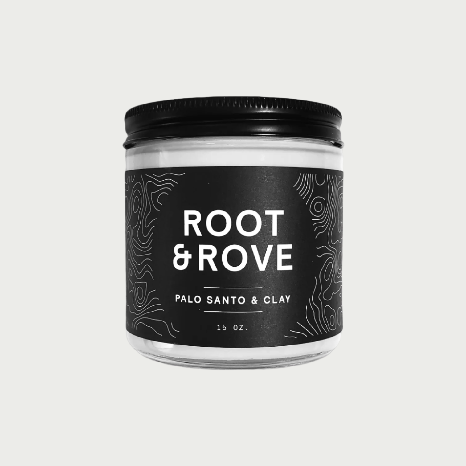 PALO SANTO & CLAY - LARGE CANDLE