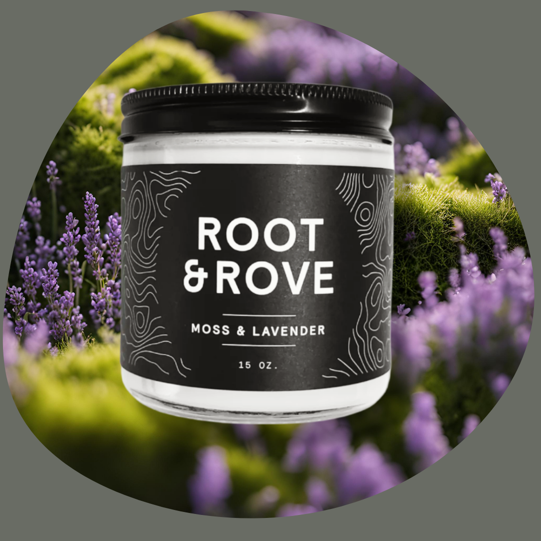 MOSS & LAVENDER - LARGE CANDLE