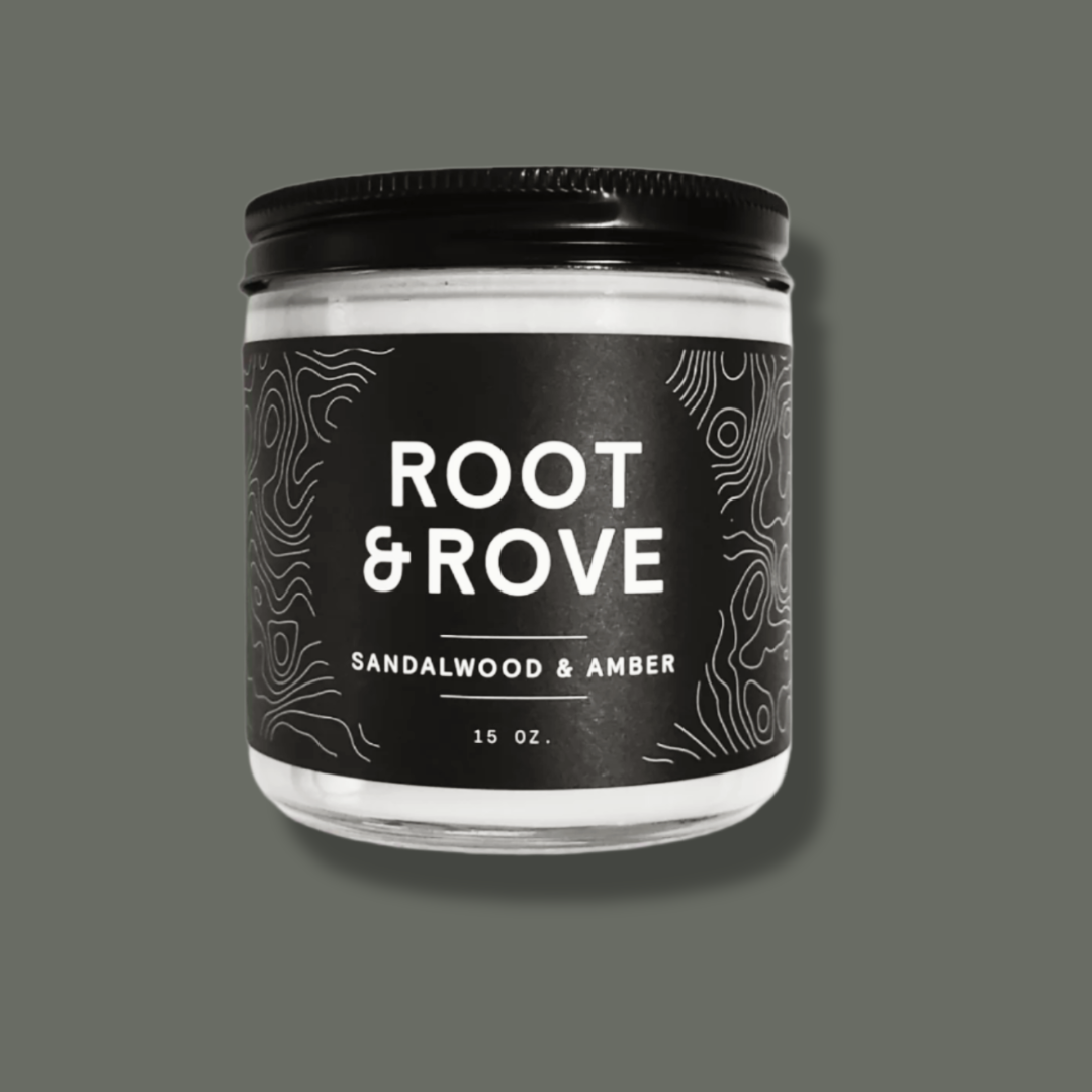 SANDALWOOD & AMBER - LARGE CANDLE